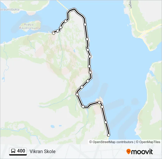 400 Bus Line Map