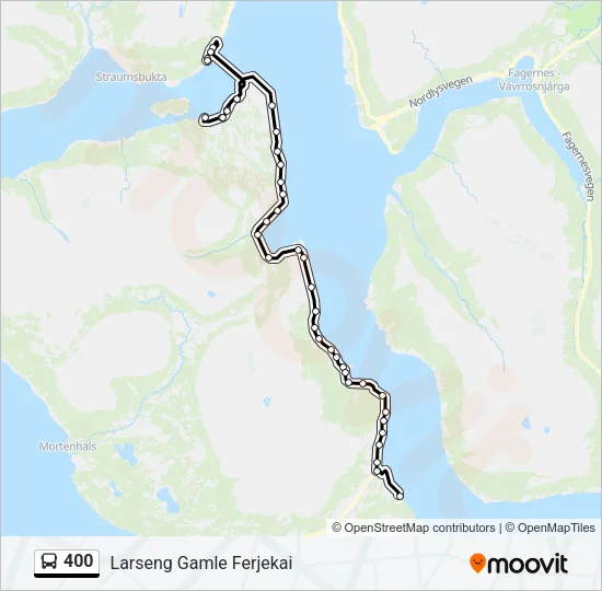 400 Bus Line Map