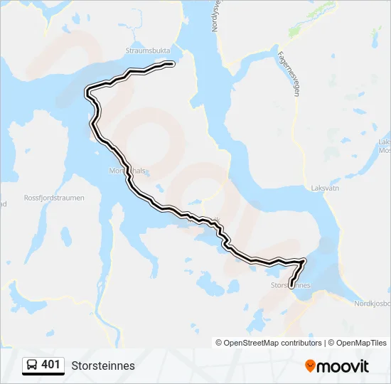 401 Bus Line Map