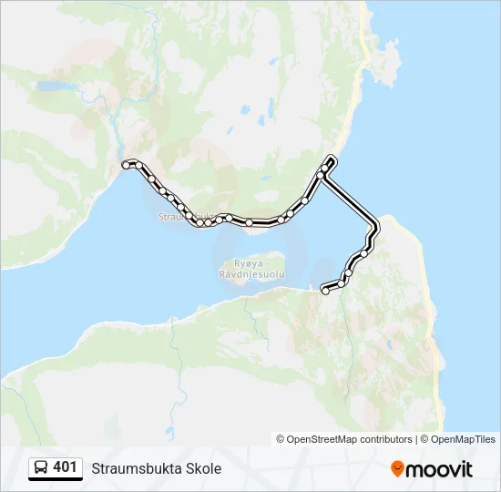 401 Bus Line Map