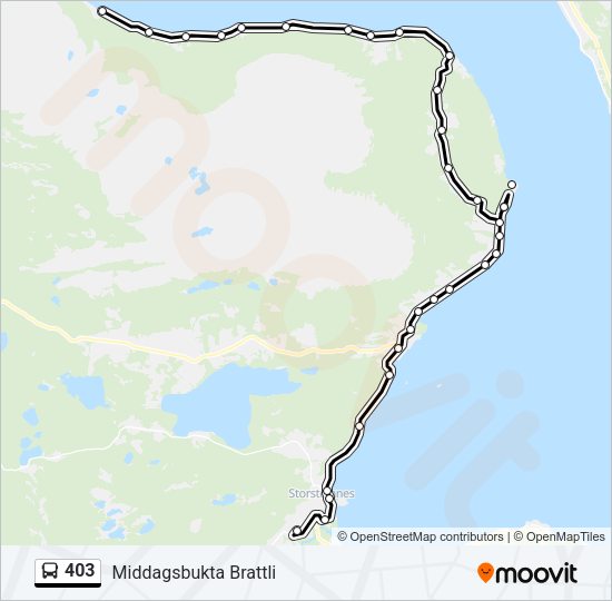 403 Bus Line Map