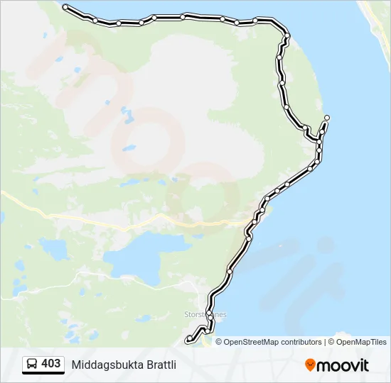 403 Bus Line Map