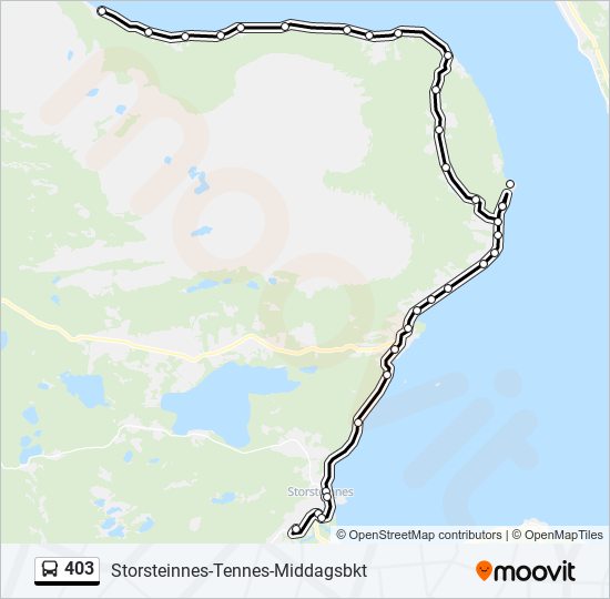 403 bus Line Map