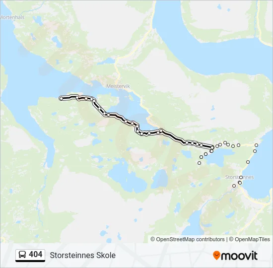 404 Bus Line Map