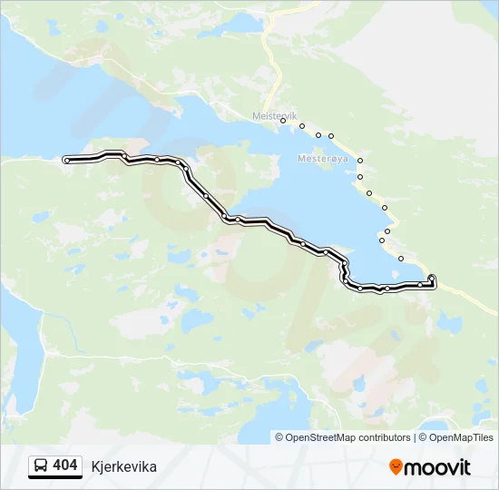 404 Bus Line Map