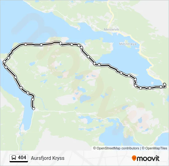 404 Bus Line Map
