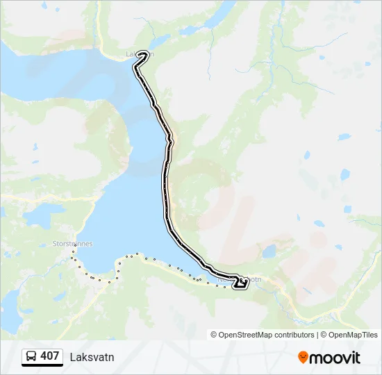 407 Bus Line Map