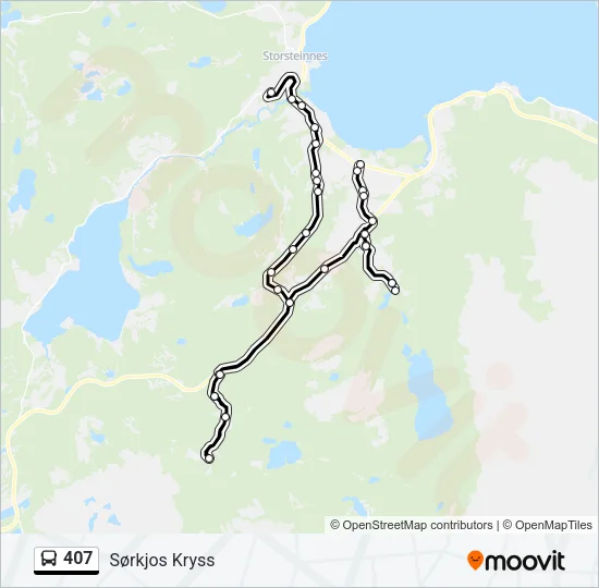 407 Bus Line Map