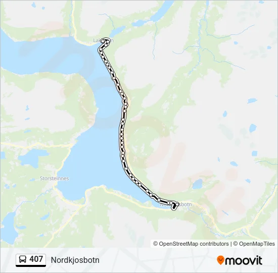 407 Bus Line Map