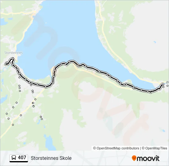407 Bus Line Map
