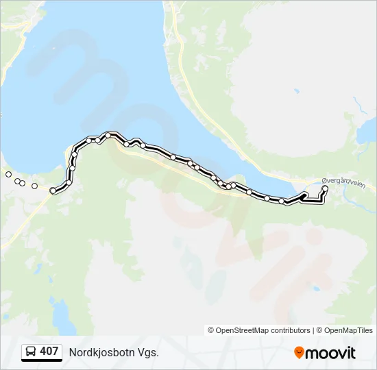 407 Bus Line Map