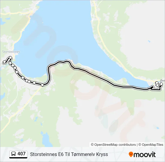 407 Bus Line Map