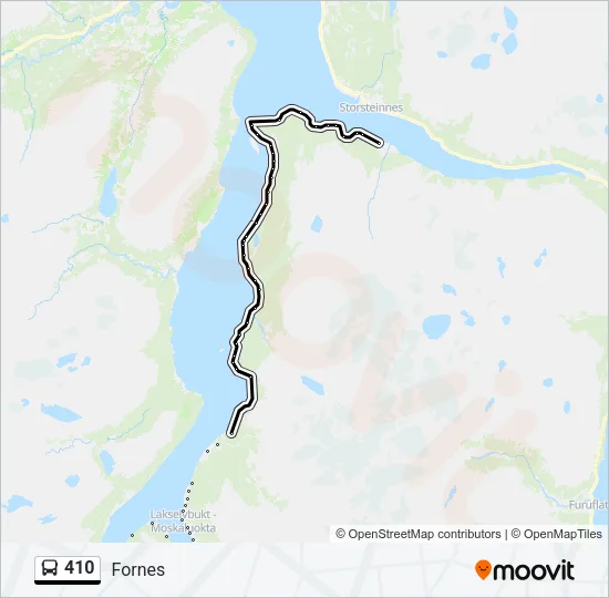410 Bus Line Map