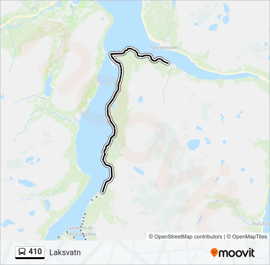 410 Bus Line Map