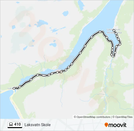 410 Bus Line Map