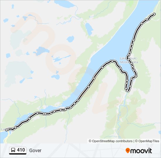 410 bus Line Map