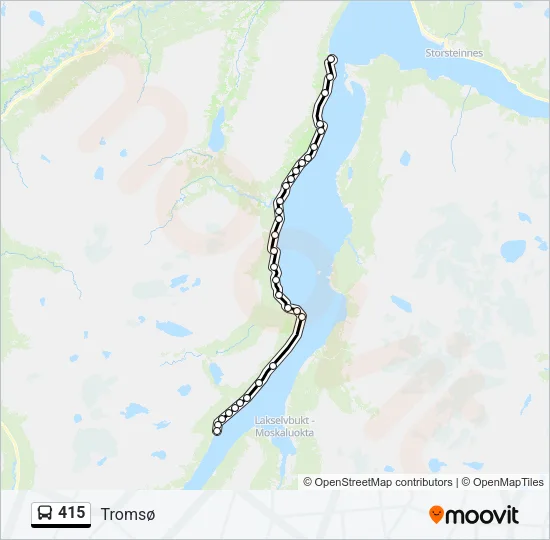 415 Bus Line Map