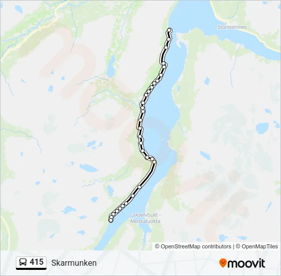 415 Bus Line Map
