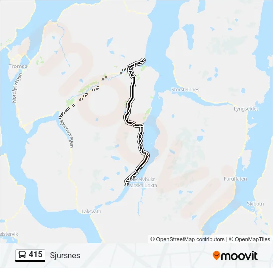 415 Bus Line Map
