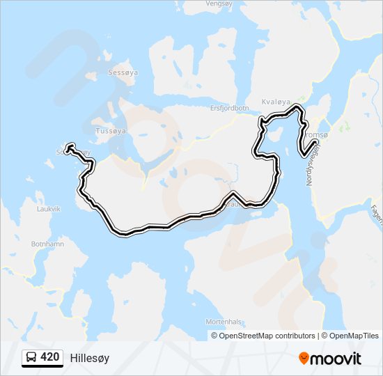 420 Bus Line Map