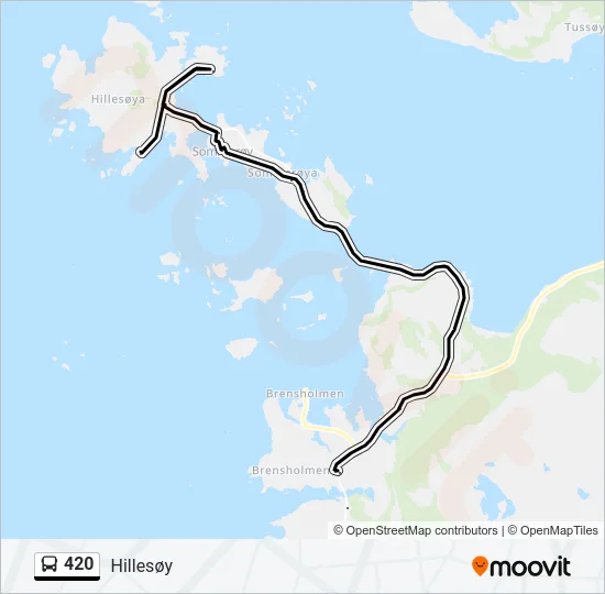 420 buss Linjekart