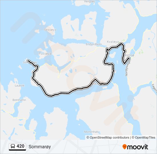 420 Bus Line Map
