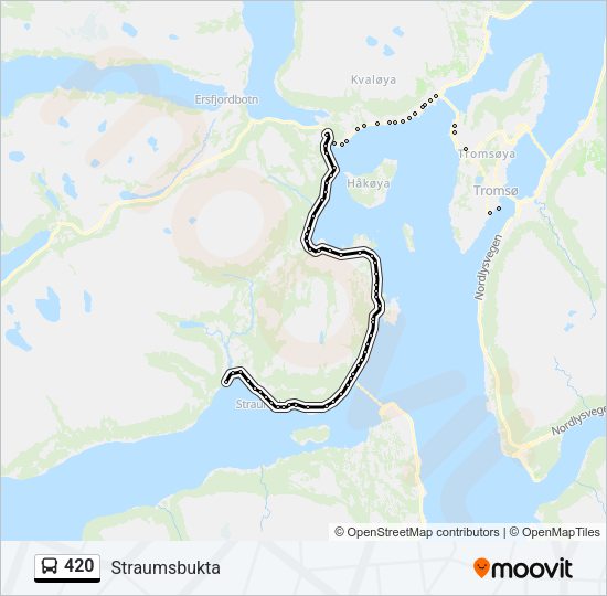 420 Bus Line Map