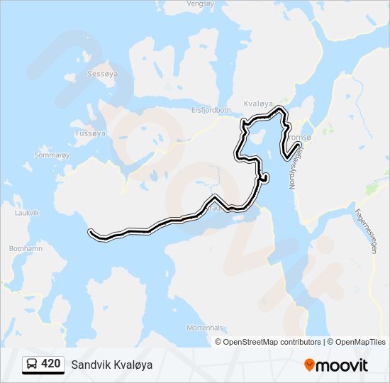 420 Bus Line Map