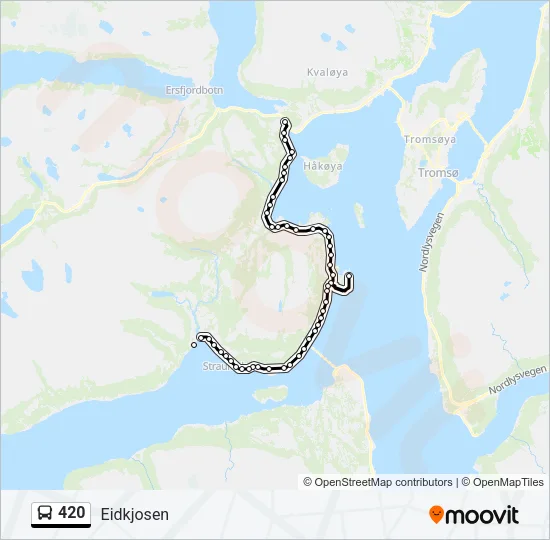 420 Bus Line Map
