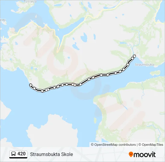 420 Bus Line Map