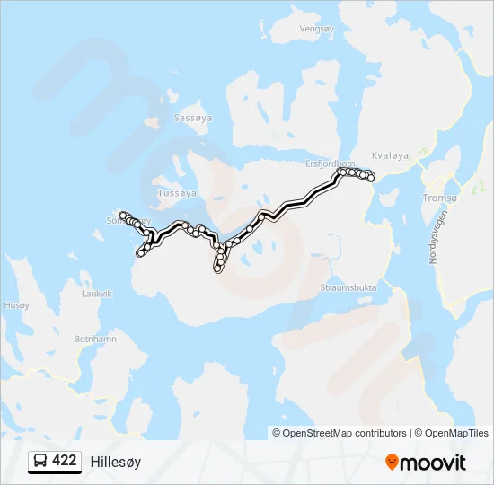 422 Bus Line Map