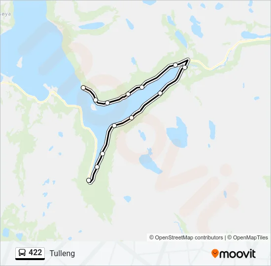 422 Bus Line Map