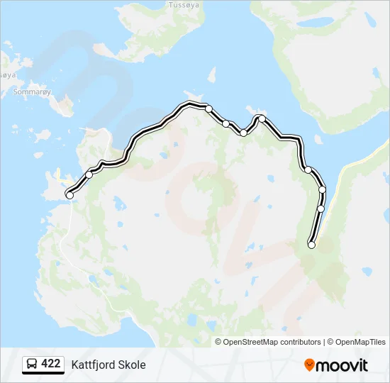422 Bus Line Map