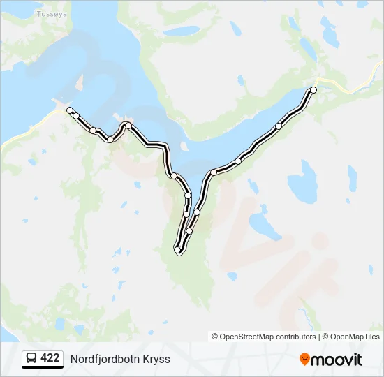 422 Bus Line Map