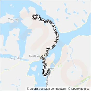 428 Bus Line Map