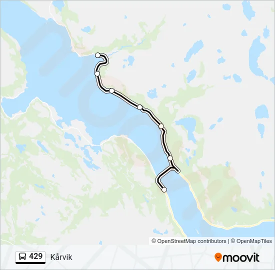 429 Bus Line Map