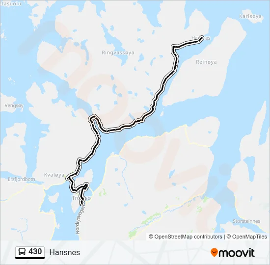 430 Bus Line Map