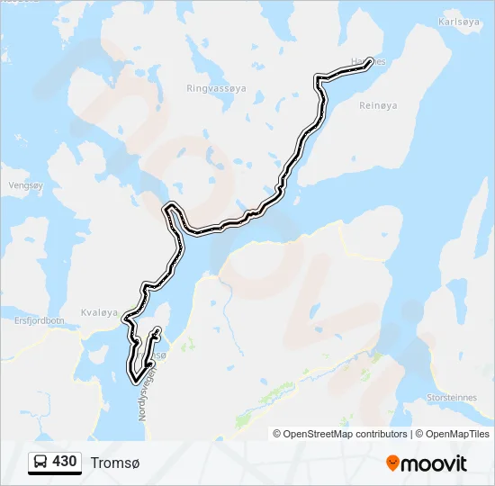 430 Bus Line Map