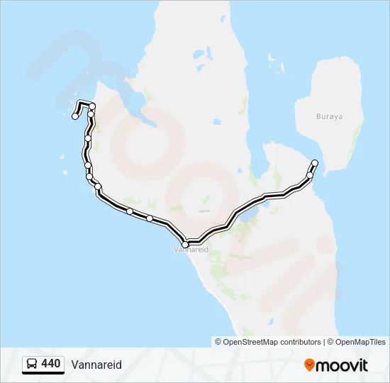 440 Bus Line Map
