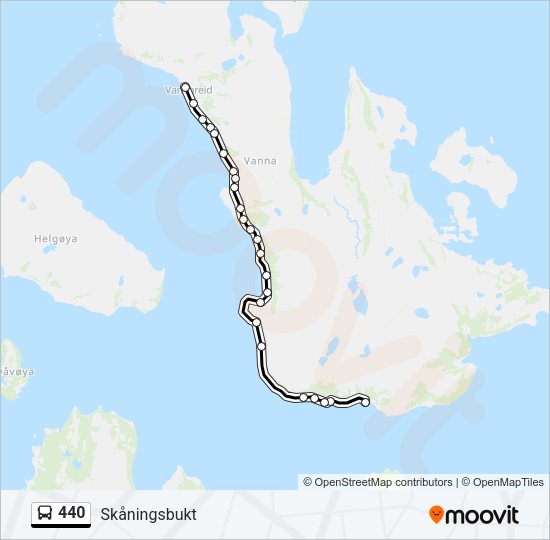 440 Bus Line Map