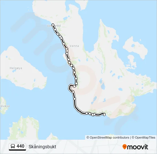 440 Bus Line Map