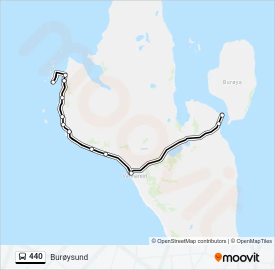 440 Bus Line Map