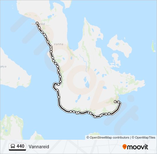 440 Bus Line Map