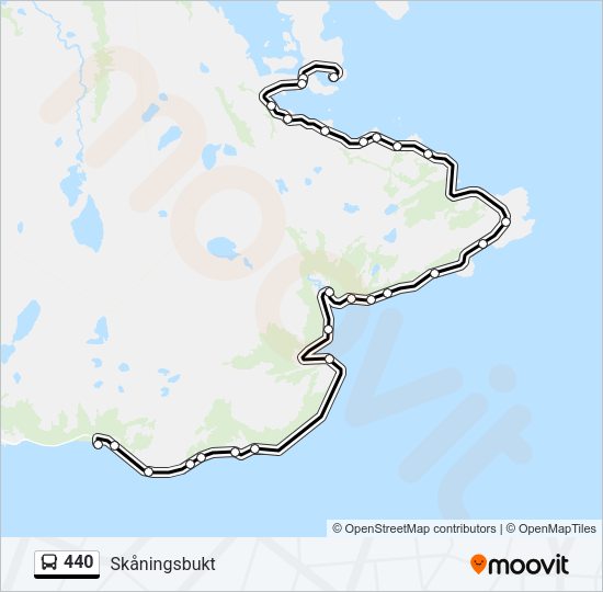 440 Bus Line Map