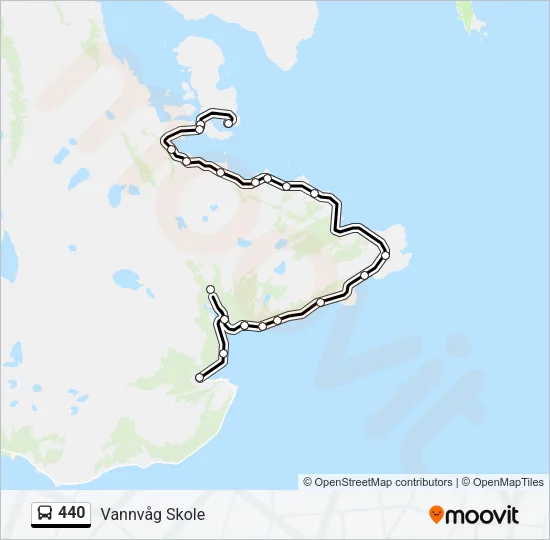 440 Bus Line Map