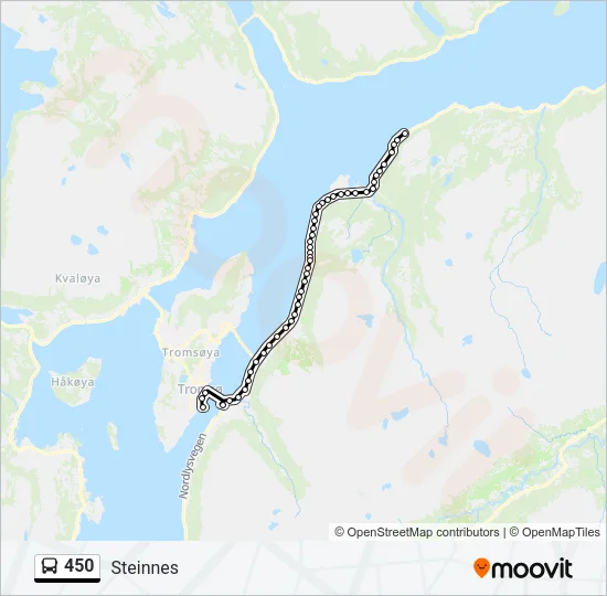 450 Bus Line Map