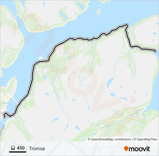 450 Bus Line Map
