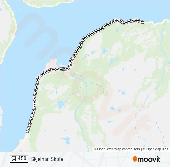 450 Bus Line Map