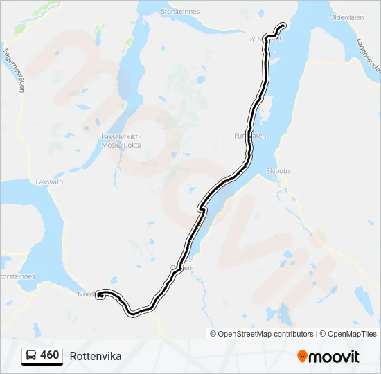 460 Bus Line Map