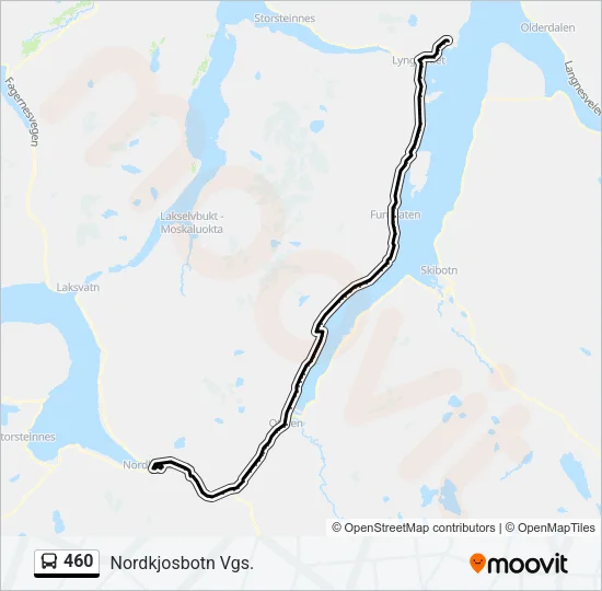 460 Bus Line Map